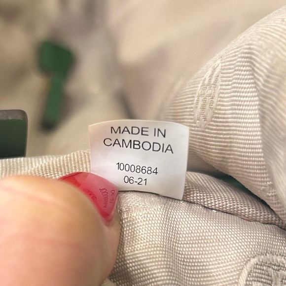 Tory Burch Ella Logo Nylon Adjustable Dual Zip Compartment Backpack in Arugula - Picture 16 of 16